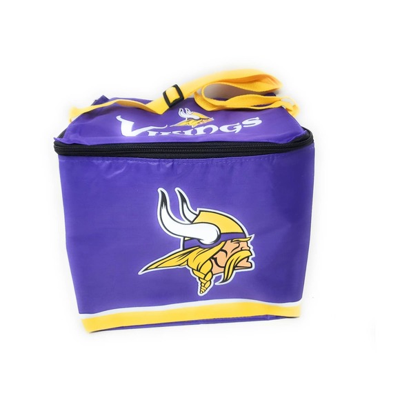 NEW FOCO NFL Big Logo Team Lunch 12 Pack Cooler Bag - Minnesota Vikings - Picture 1 of 4